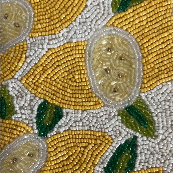 Antik Kraft | Lemon Beaded Clutch/Crossbody - Picture 6 of 12